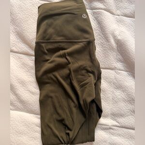 Lululemon Align Olive Green Leggings
